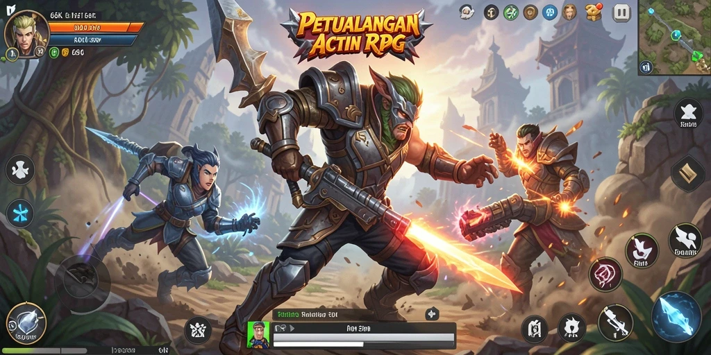 Tampilan menarik dalam gameplay ARPG yang mendebarkan.