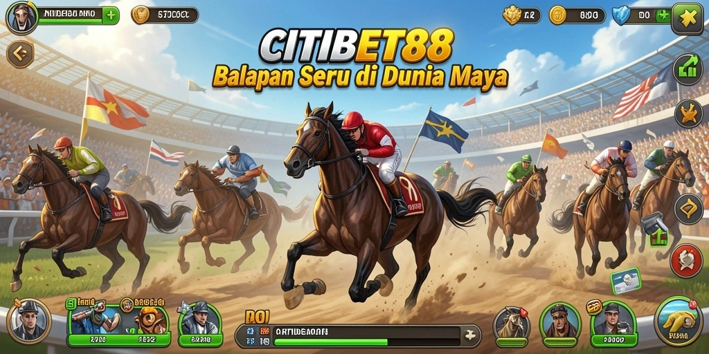 Tampilan gameplay CITIBET88 menampilkan aksi balapan yang mendebarkan.