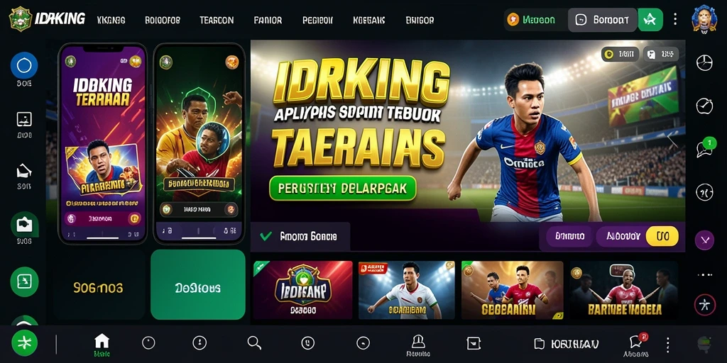 Tampilan utama <strong>IDRKING</strong> menampilkan berbagai pilihan taruhan olahraga.