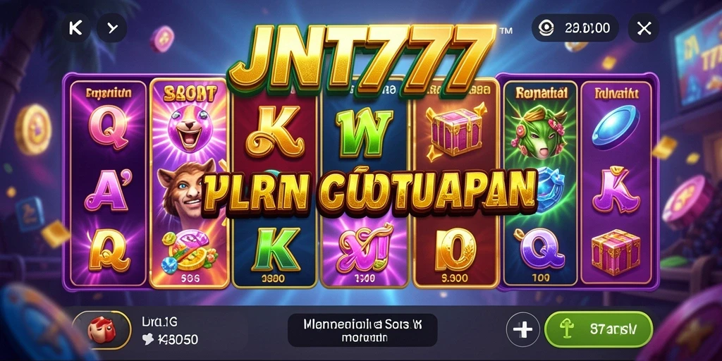 Tampilan gameplay menarik dalam permainan Slot JNT777.
