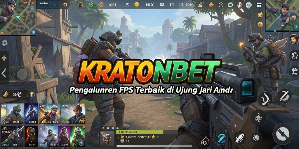 Screenshot KRATONBET menampilkan aksi tembak-menembak yang mendebarkan.