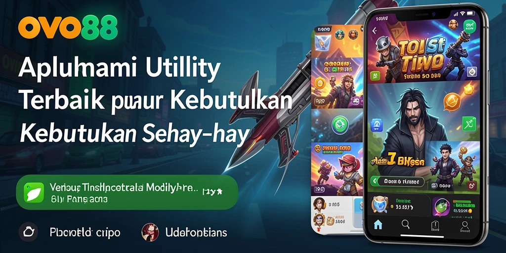 Screenshot utama OVO88 menampilkan kemudahan penggunaan aplikasi Utility.