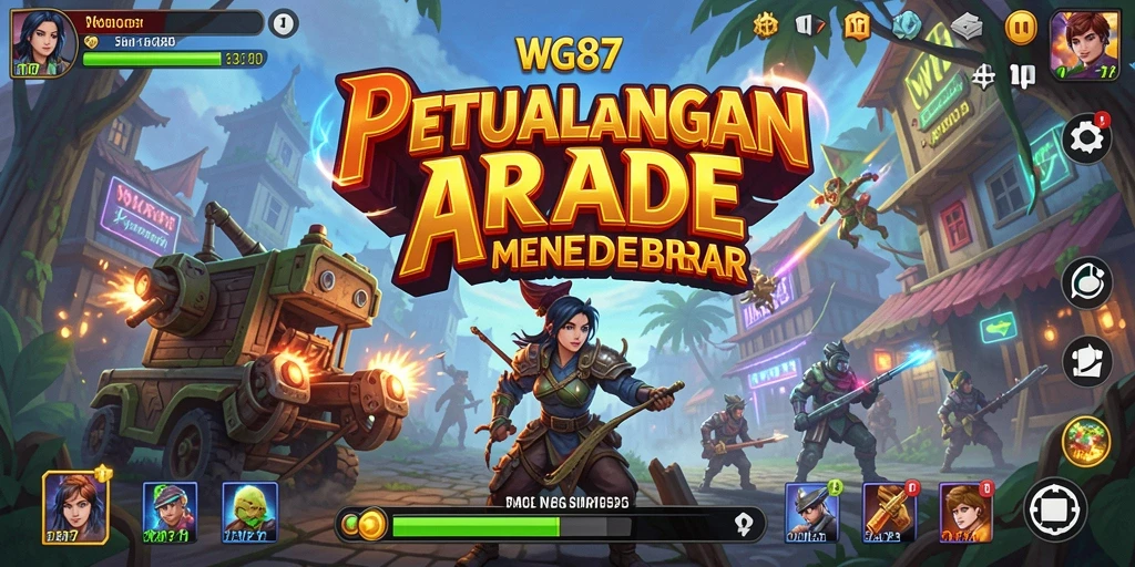 Tangkapan layar gameplay yang menunjukkan aksi cepat dan seru di WG87.